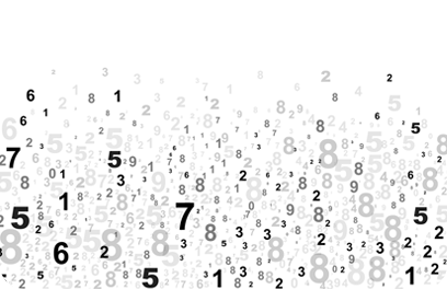 crowded numbers pattern big data information background