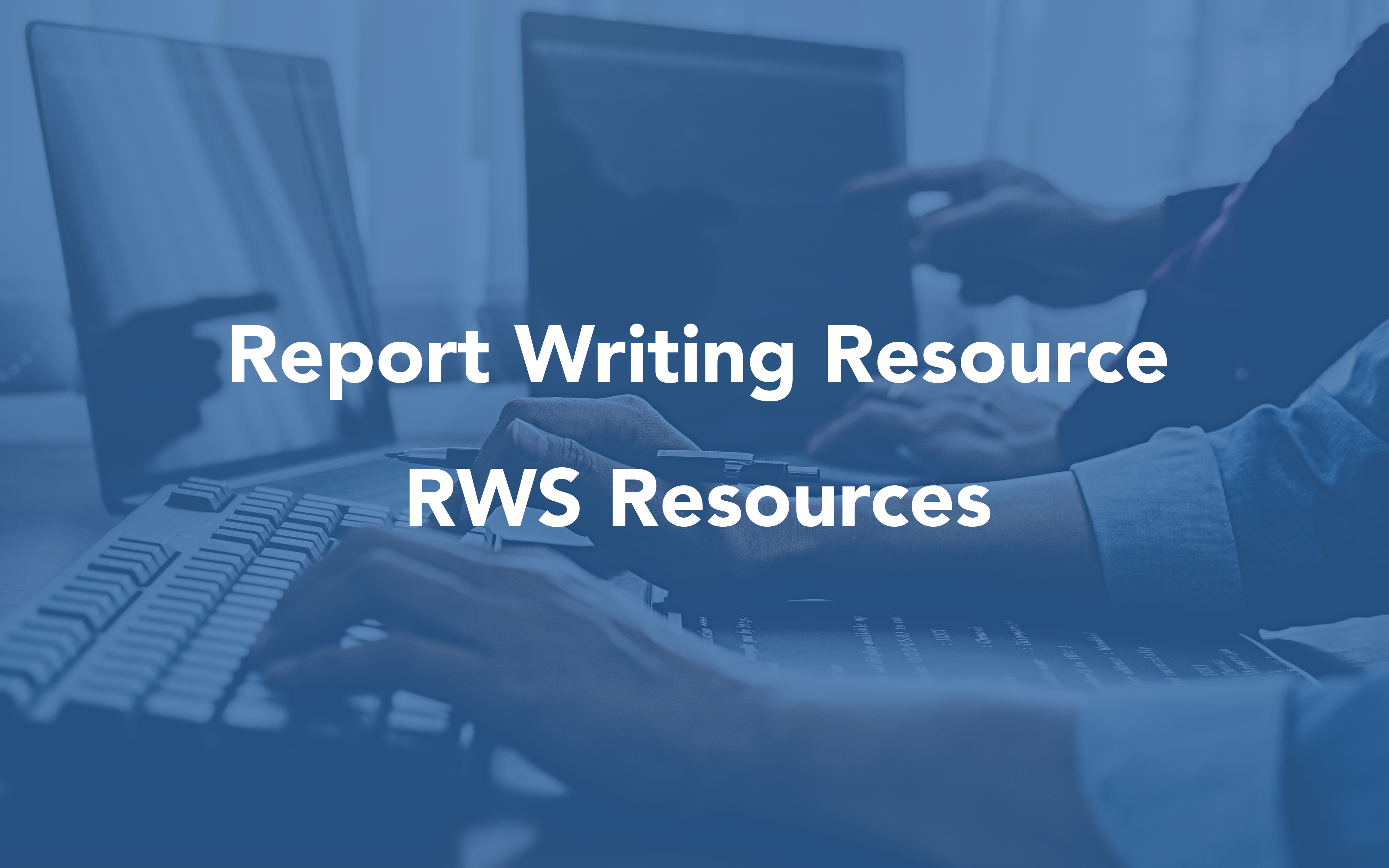 Graphical Image for Report Writing Resources